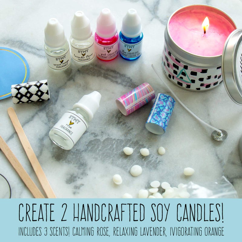 STMT D.I.Y. Custom Candles, Candle Maker Kit, DIY Candle Making Set, Make Your Own Candle Starter Kit for Kids, Ages 8+, Colors may vary - Image 4